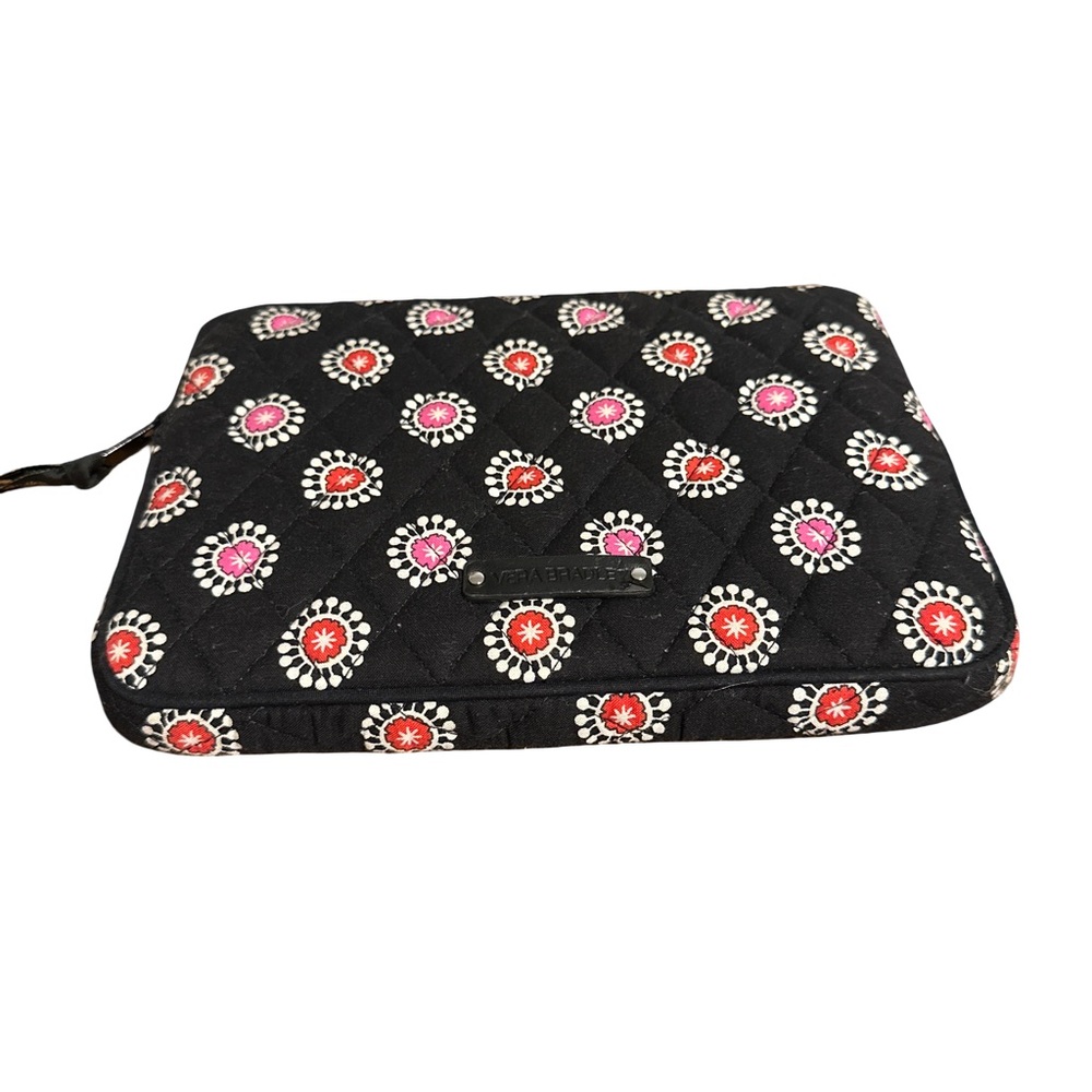Vera Bradley Quilted Tablet Sleeve Black Floral Print Case